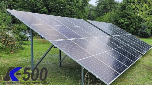 Konstrukcja fotowoltaiczna na gruncie 16 paneli