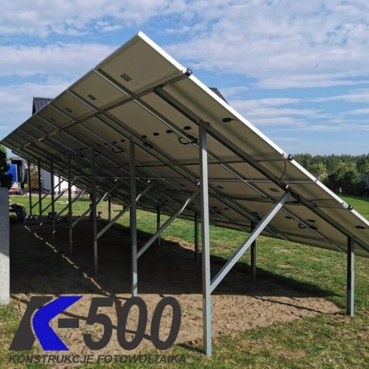 Konstrukcja fotowoltaiczna na gruncie 20 paneli