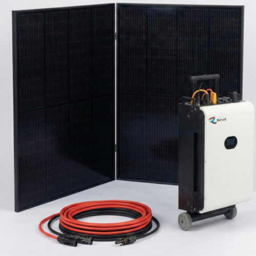 Przenośny magazyn energii 5,12 kWh z panelami