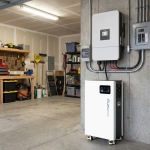 Magazyn energii LVFU 14,34 kWh z falownikiem hybrydowym Deye – montaż w garażu