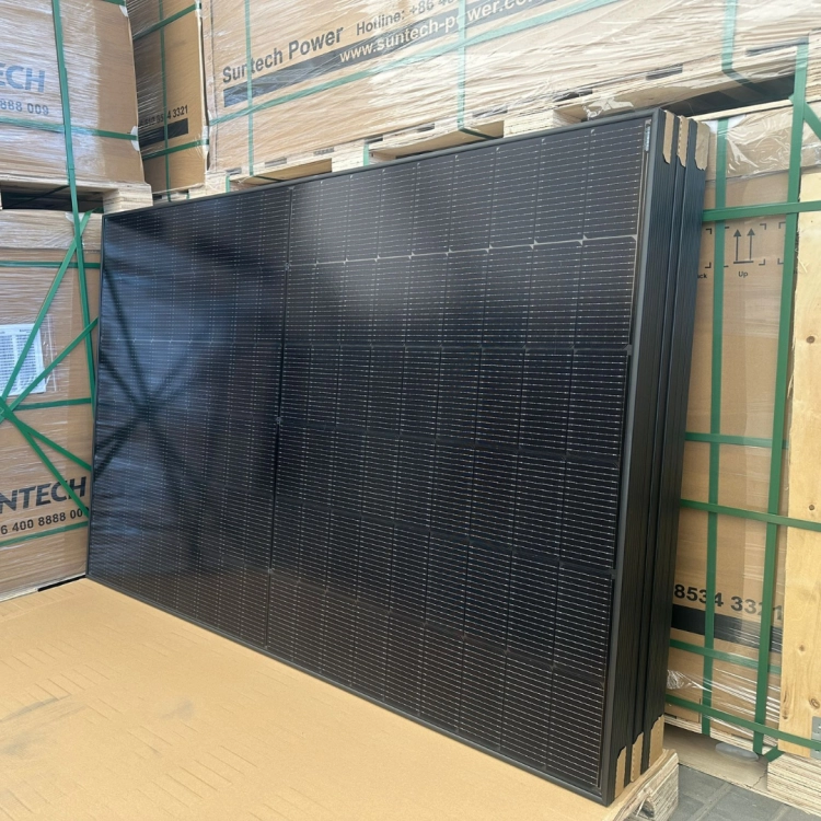 Panel PV Suntech 490W Full Black z podwójnym szkłem