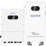 Falownik hybrydowy Sofar HYD-10K-LT1 z magazynem energii Sofar SF-16KWH-L1 16 kWh