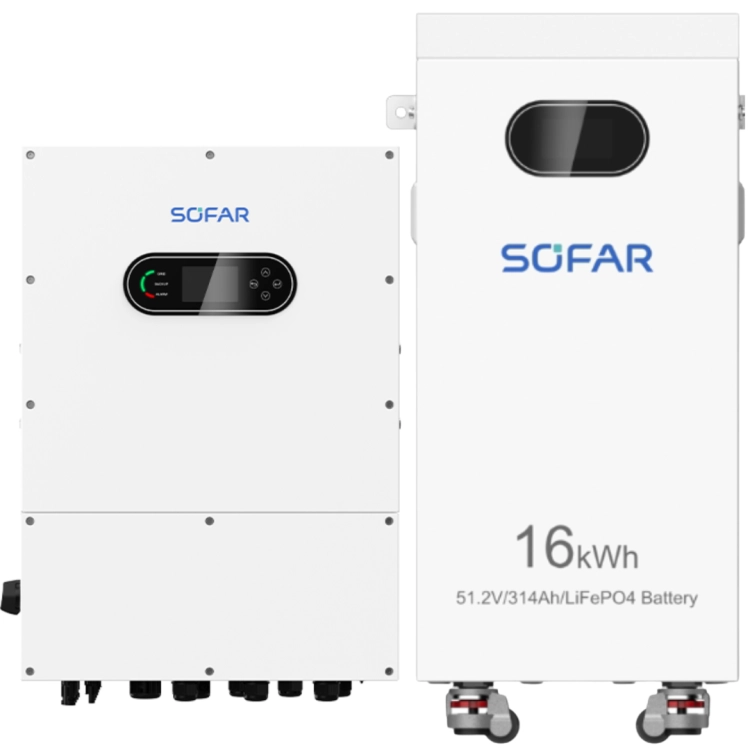 Falownik hybrydowy Sofar HYD-10K-LT1 z magazynem energii Sofar SF-16KWH-L1 16 kWh